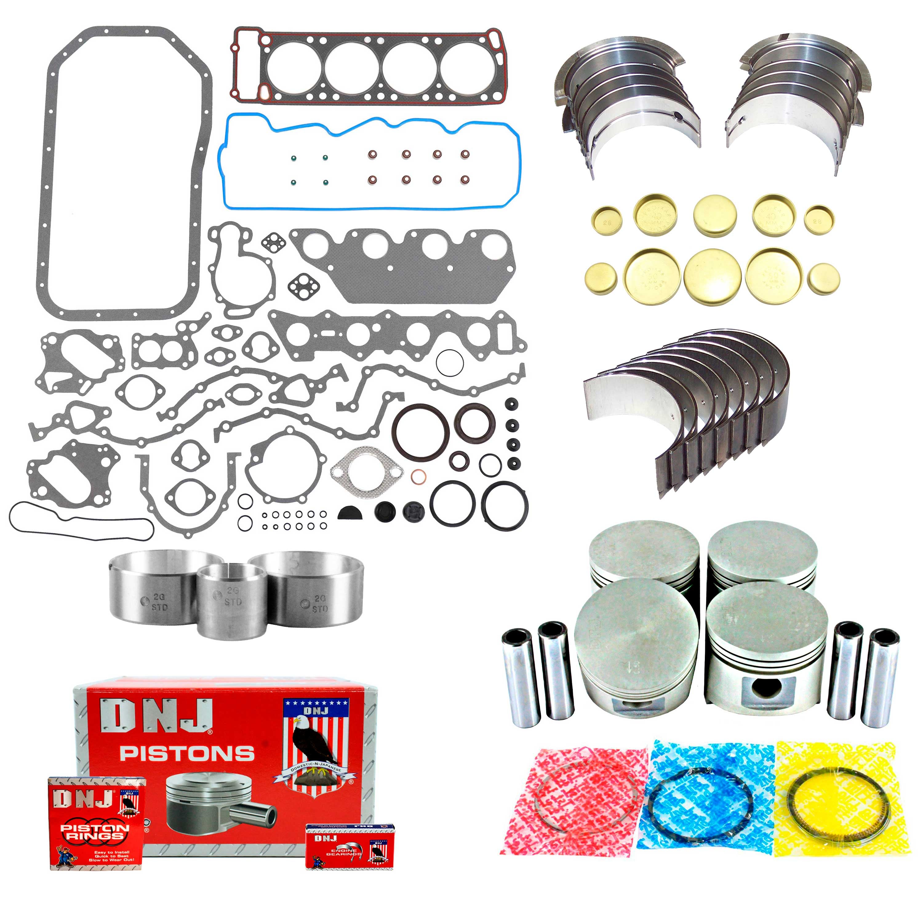 Rebuild Kit for Dodge Mitsubishi Plymouth Chrysler 1984-89 2.6L L4