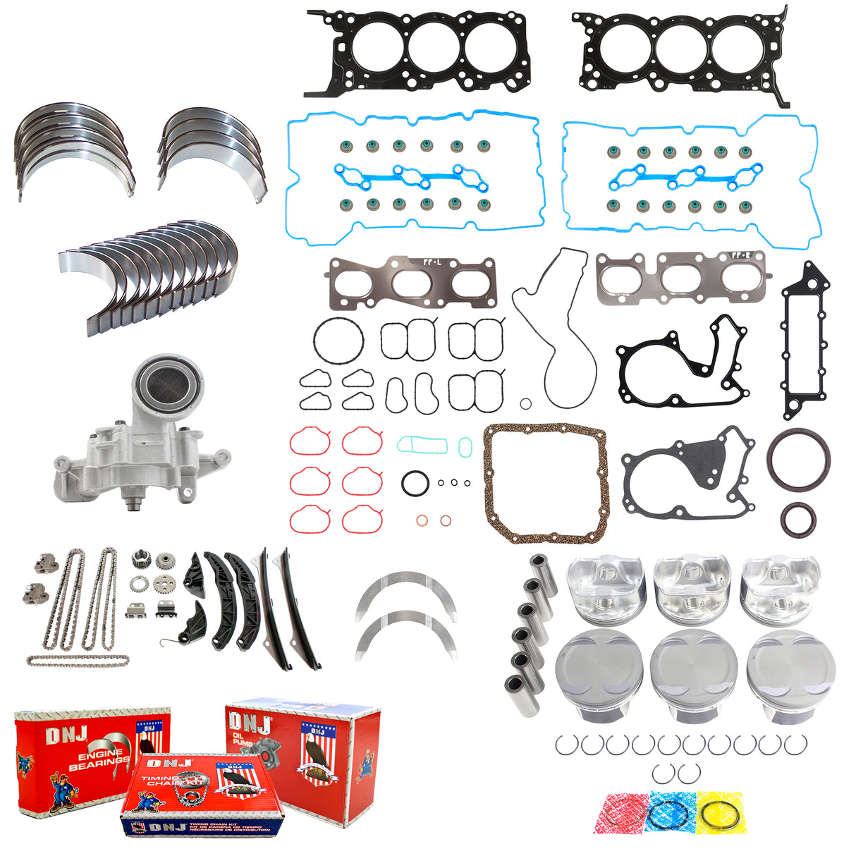 Engine Rebuild Kit 2010-2014 Hyundai, Kia 3.5L