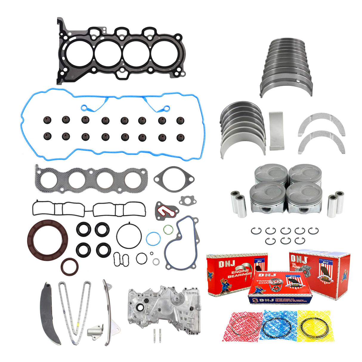 Master Engine Rebuild Kit 2014-2017 Hyundai 2.0L