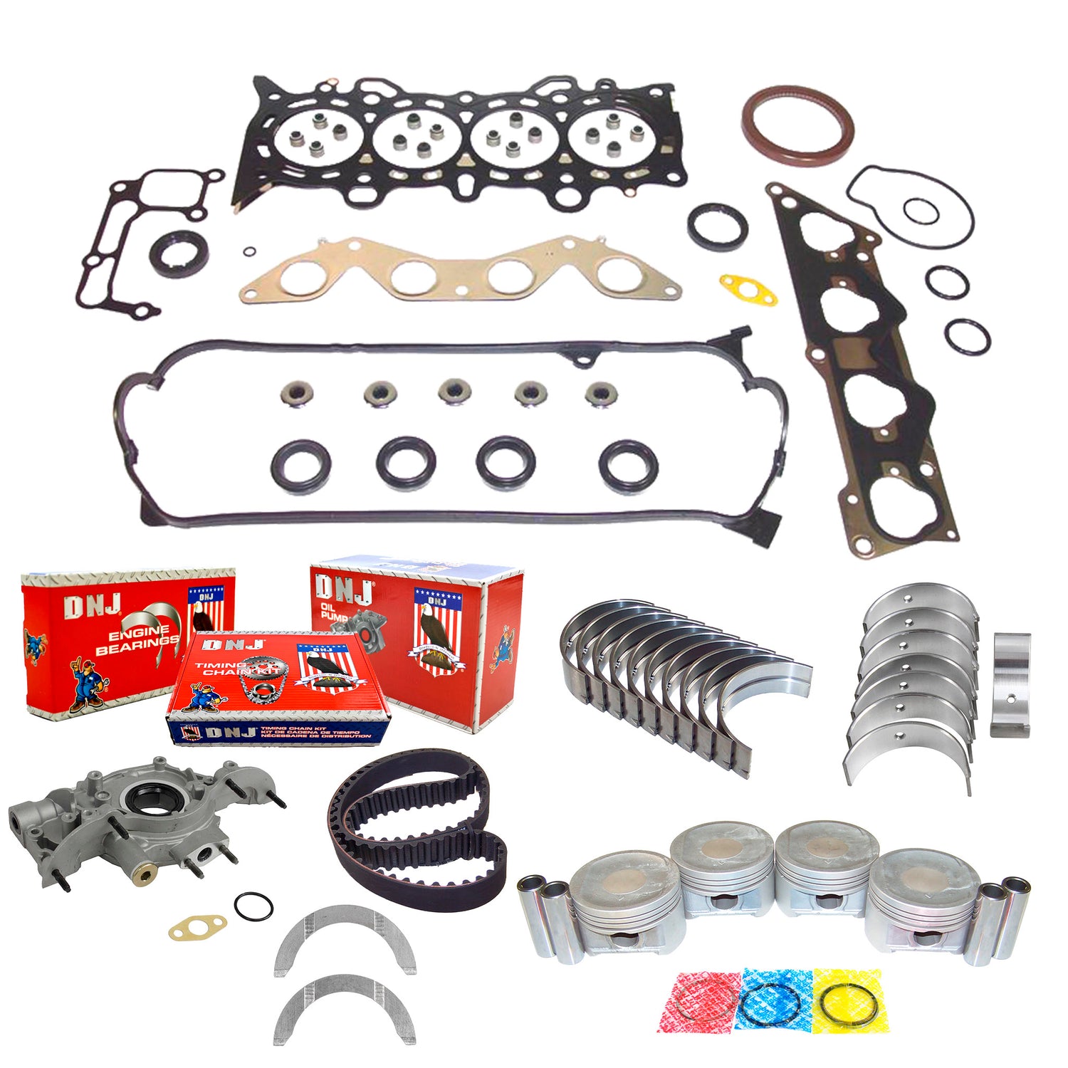 Engine Rebuild Kit 2001-2005 Honda 1.7L