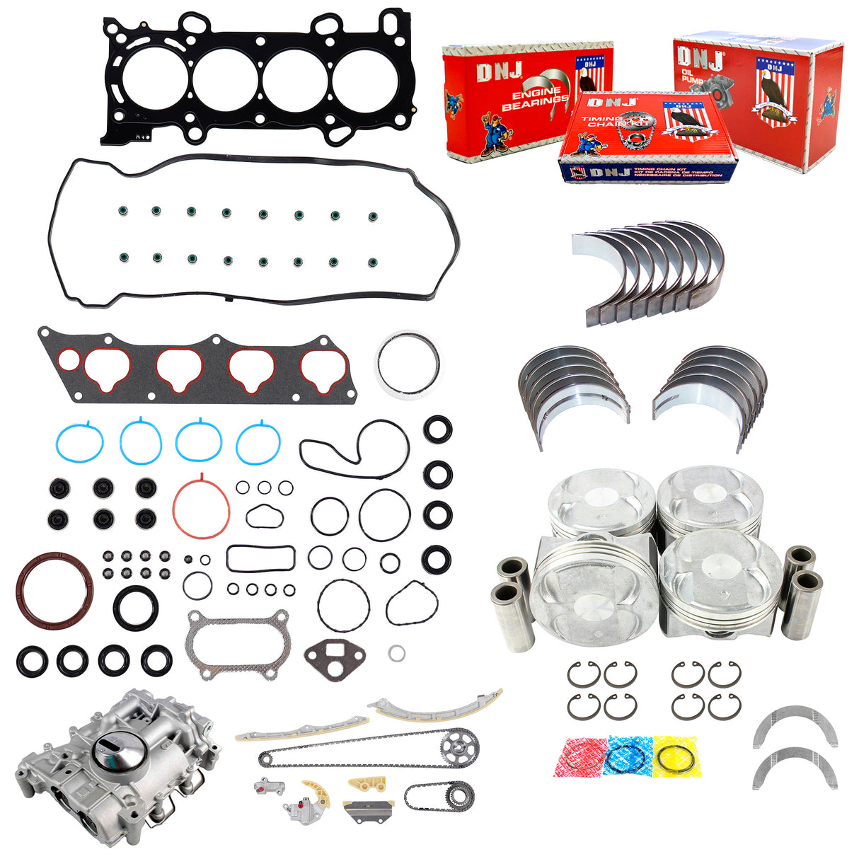 Engine Rebuild Kit 2009-2012 Acura,Honda 2.4L