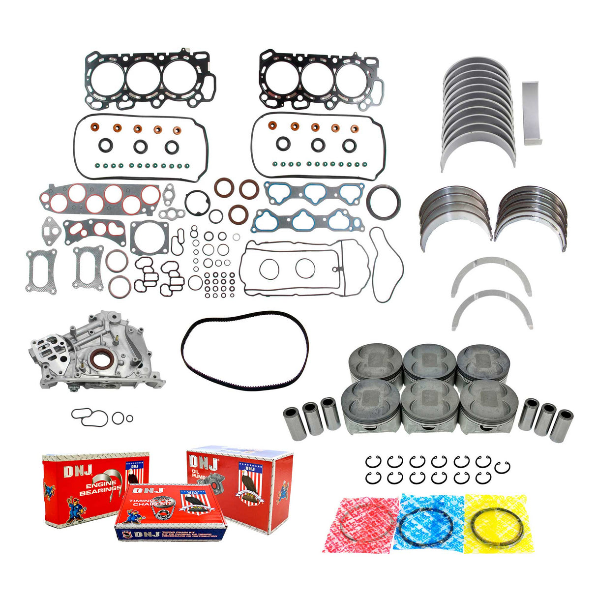 dnj rebuild kit 2010-2013 acura mdx,mdx,mdx v6 3.7l ek272am