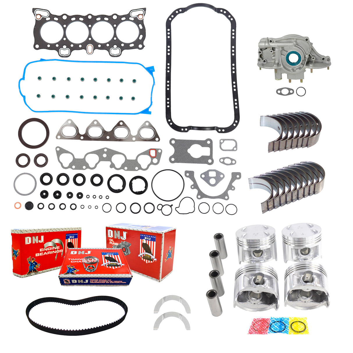 Engine Rebuild Kit 1988-1995 Honda Civic, CRX, Civic del Sol 1.5L