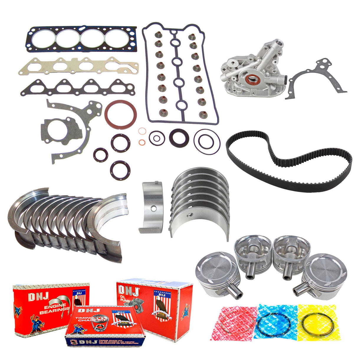 Master Engine Rebuild Kit 1999-2002 Daewoo 1.6L