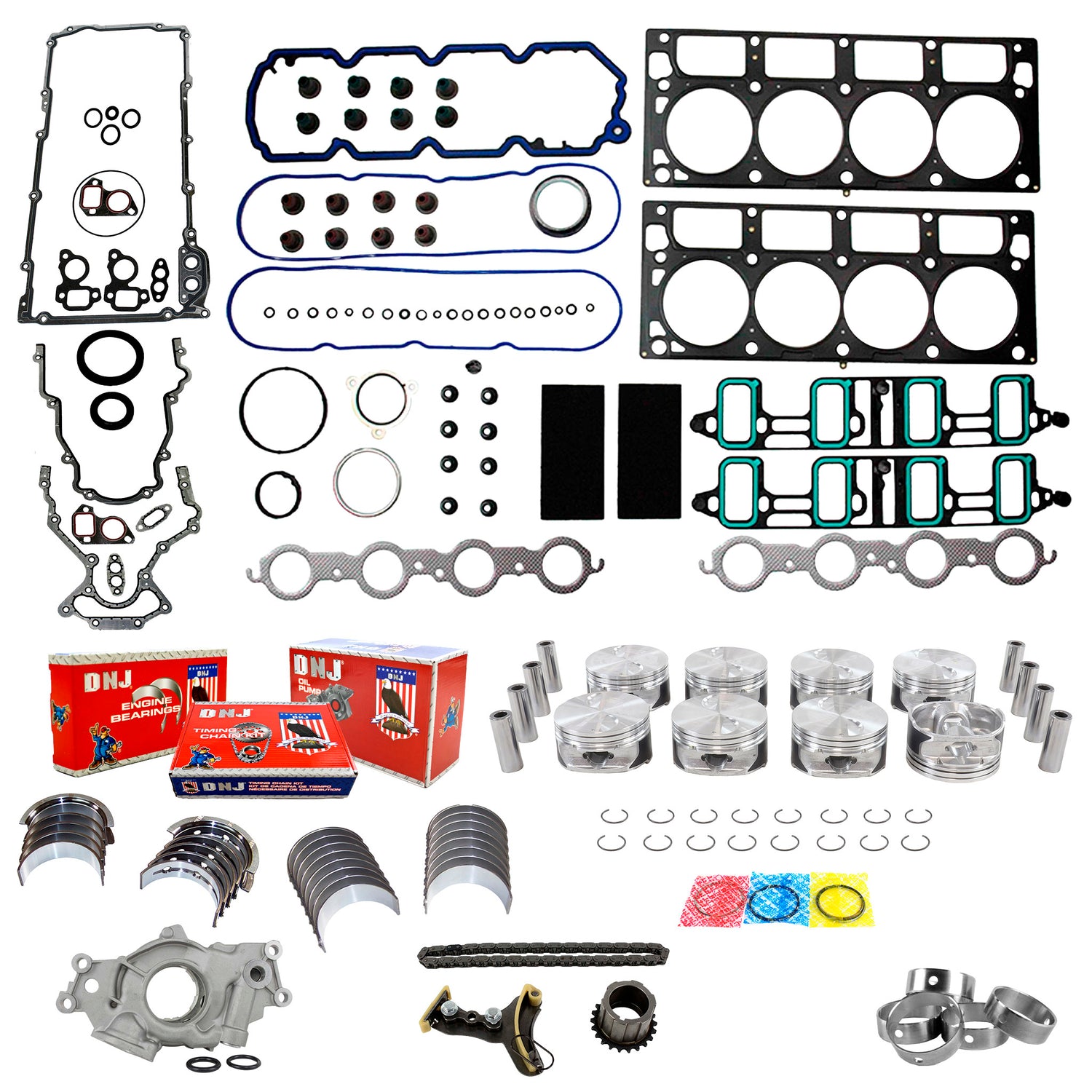 Engine Rebuild Kit 2007-2008 Cadillac,GMC 6.2L