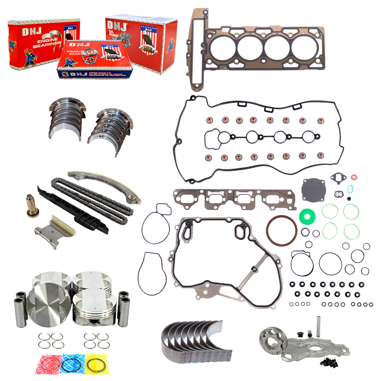 Engine Rebuild Kit 2006-2010 Chevrolet,Pontiac,Saturn 2.4L
