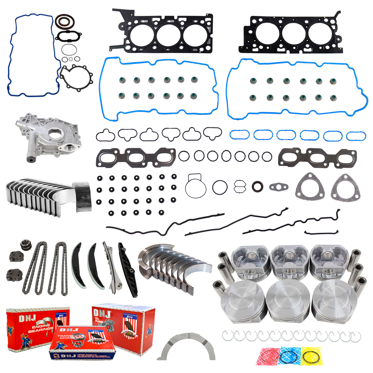 Engine Rebuild Kit 2007-2008 Ford,Mazda,Mercury 3.0L