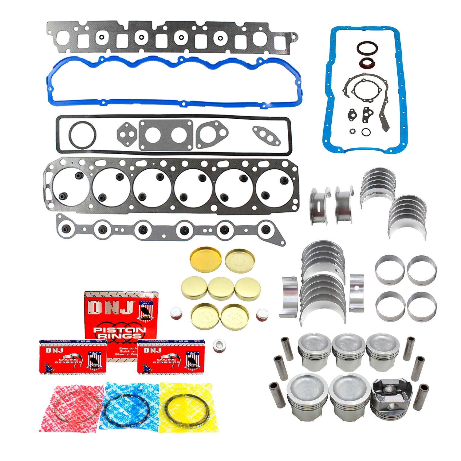 Engine Rebuild Kit 1988-1991 Ford 4.9L L6