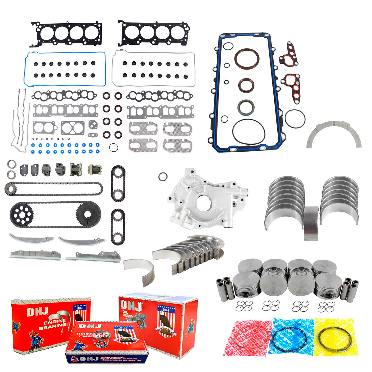 Master Engine Rebuild Kit 1993-1994 Lincoln 4.6L