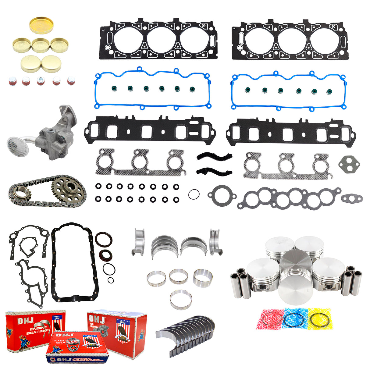 Master Engine Rebuild Kit 1999-2001 Ford 3.0L