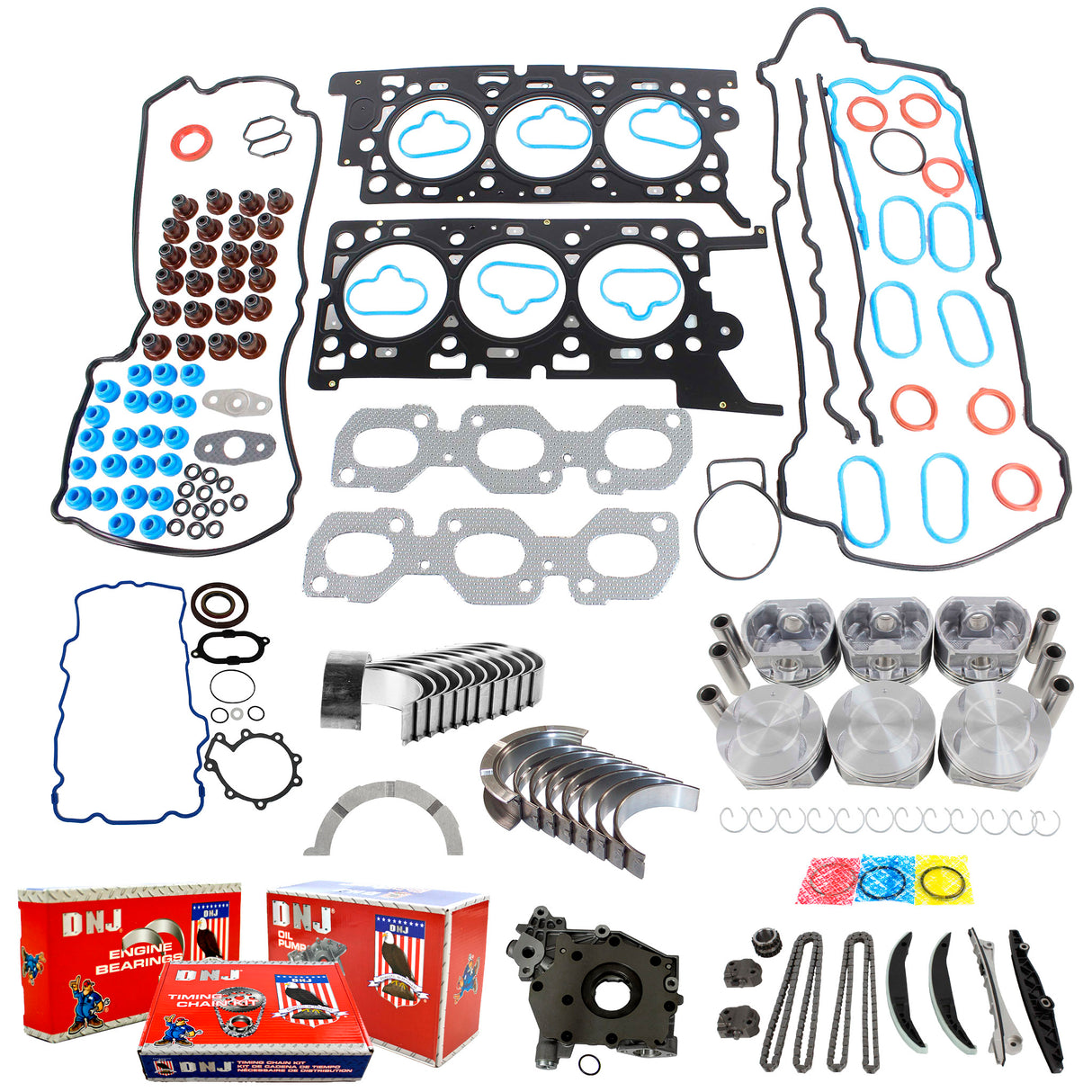 Engine Rebuild Kit 2004-2005 Ford,Mazda,Mercury 3.0L