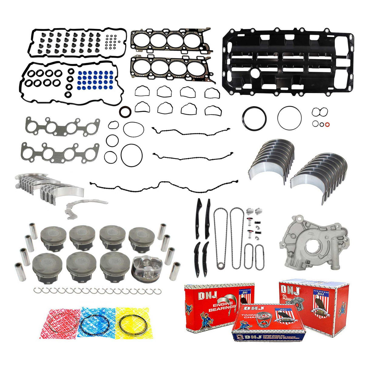 Master Engine Rebuild Kit For 2015-2017 Ford DOHC