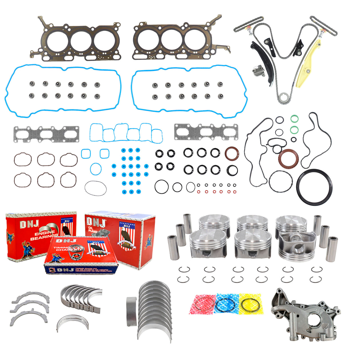 3.5L Duratec Engine Rebuild Kit: 2015 to 2017 Ford F-150