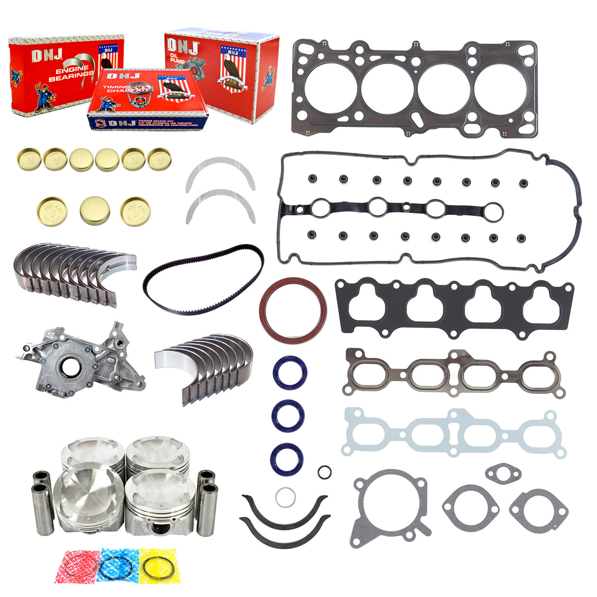 Master Engine Rebuild Kit 1999-2001 Mazda 1.6L
