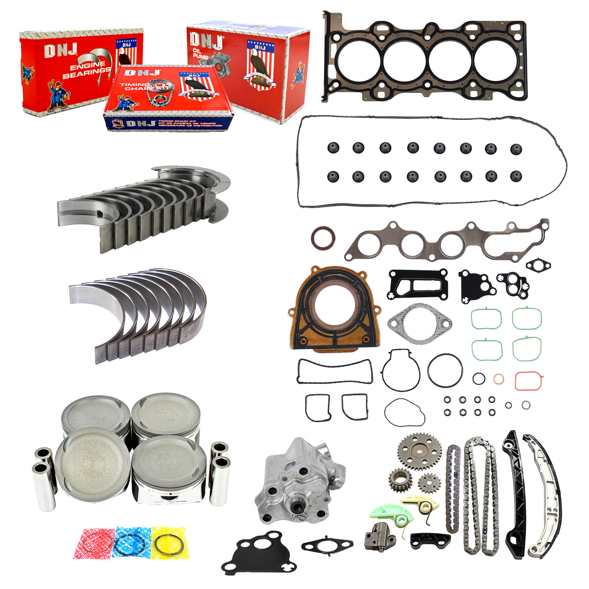 Master Engine Rebuild Kit 2006-2008 Mazda 2.3L