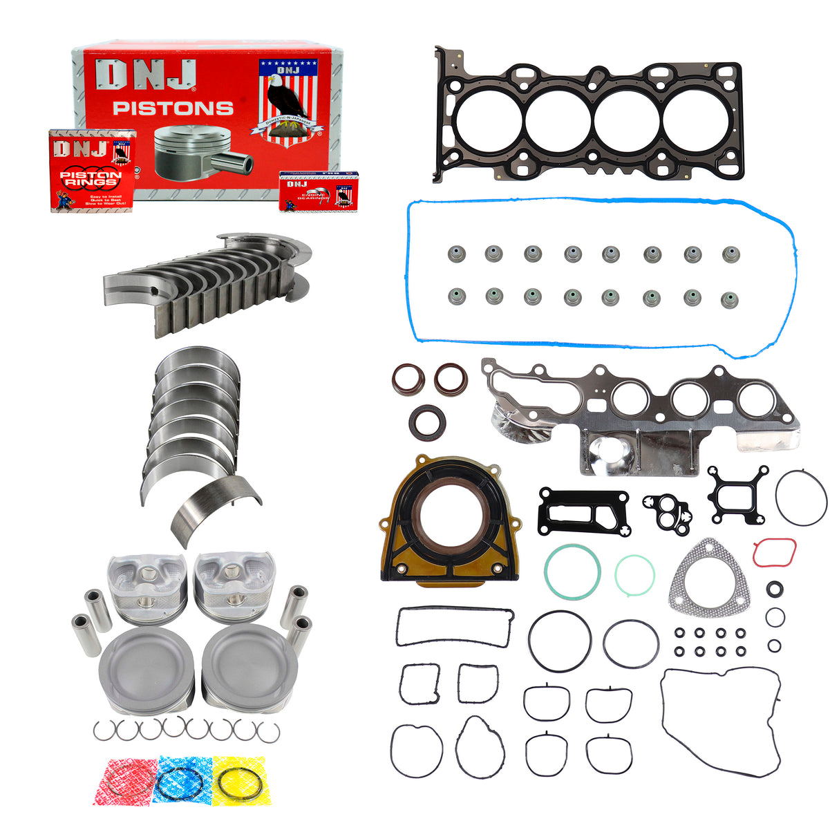 Engine Rebuild Kit 2009-2015 Ford,Mazda,Mercury 2.5L