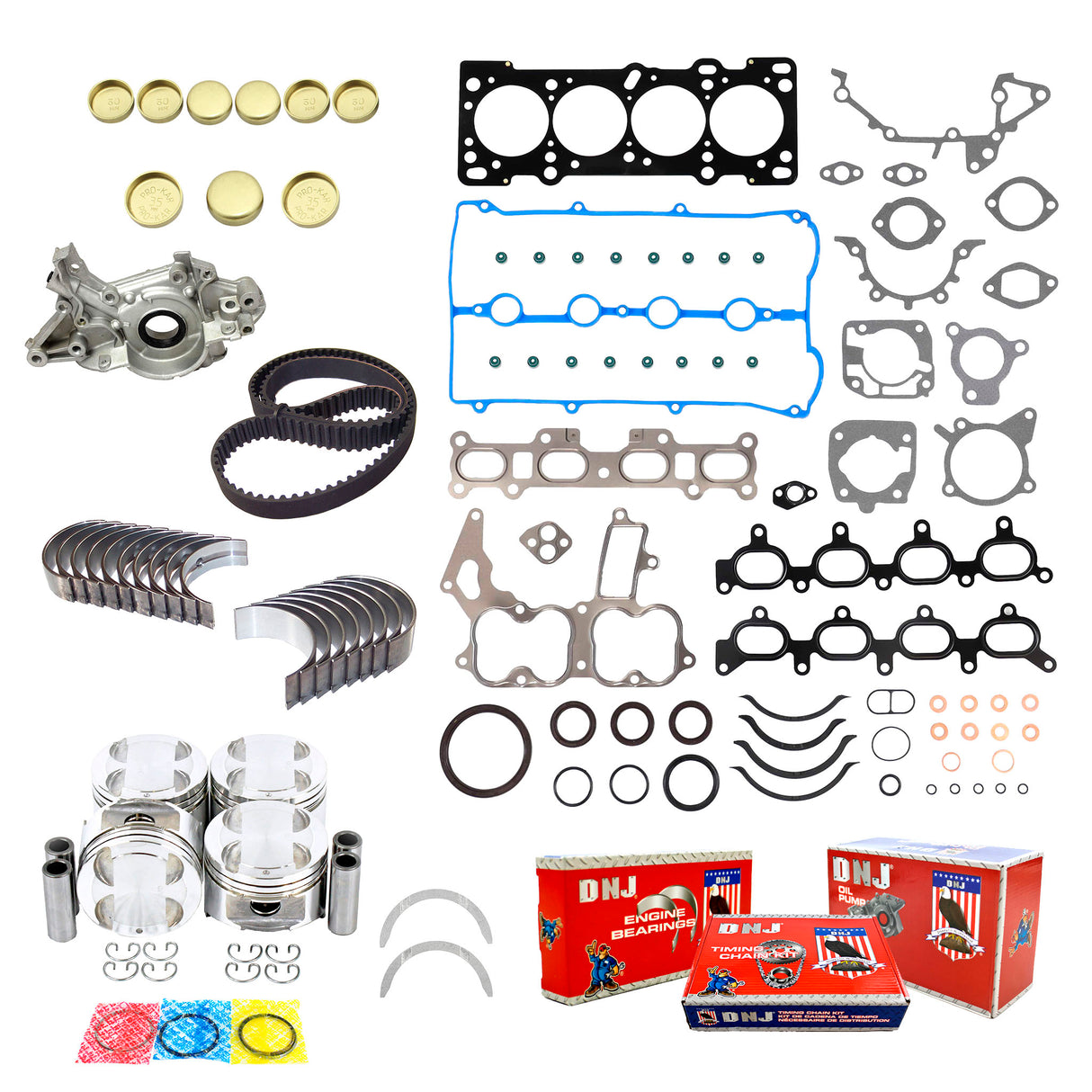 Engine Rebuild Kit 1990-1998 Ford, Mazda, Mercury 1.8L L4