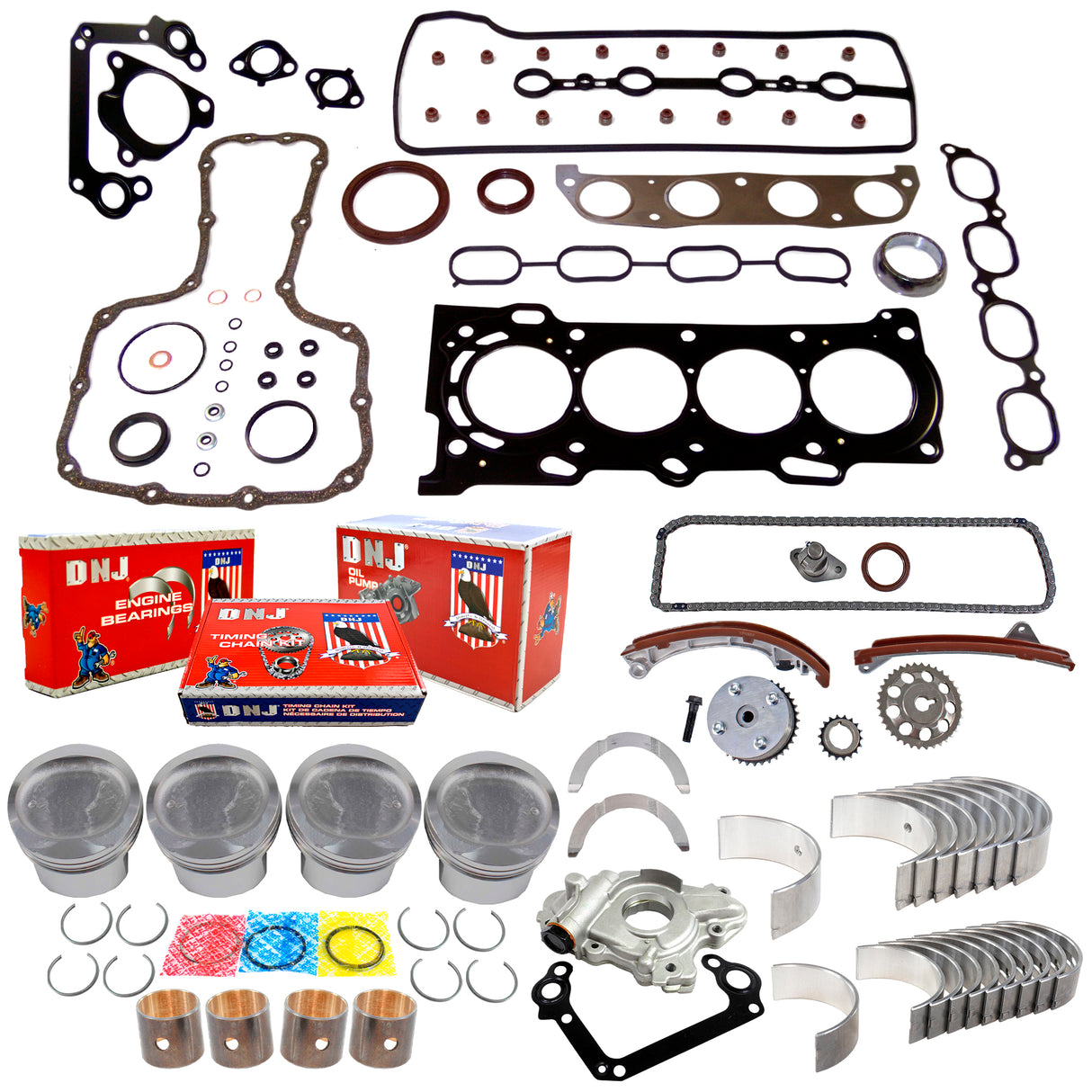 Engine Rebuild Kit 2000-2008 Chevrolet, Pontiac, Toyota 1.8L L4
