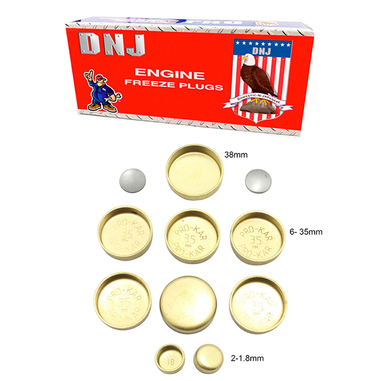 Expansion Plug Kit 1985-1995 Isuzu 2.0L-2.3L