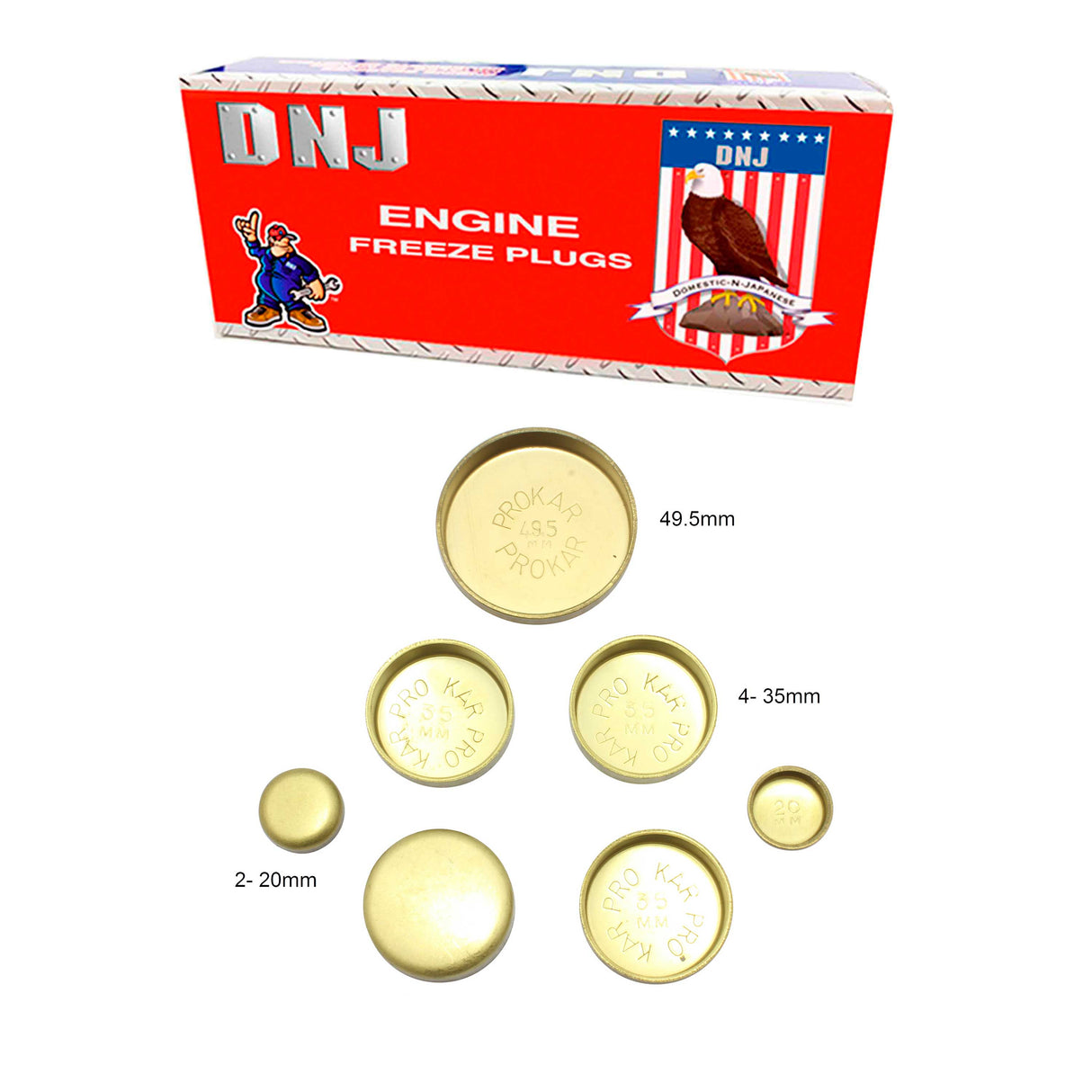 Expansion Plug Kit 1972-1984 Ford,Mazda 1.8L-2.0L