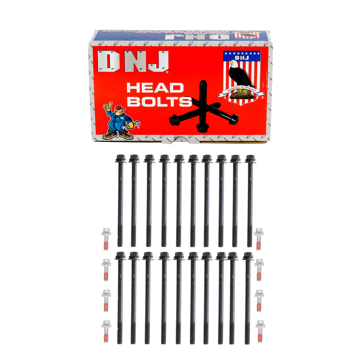 DNJ HBK1100 Cylinder Head Bolt Set ‚ Cylinder Head Bolt Chrysler Dodge Jeep Mitsubishi Ram 1500 Aspen Commander Dakota Durango Grand Cherokee Raider Ram 1500