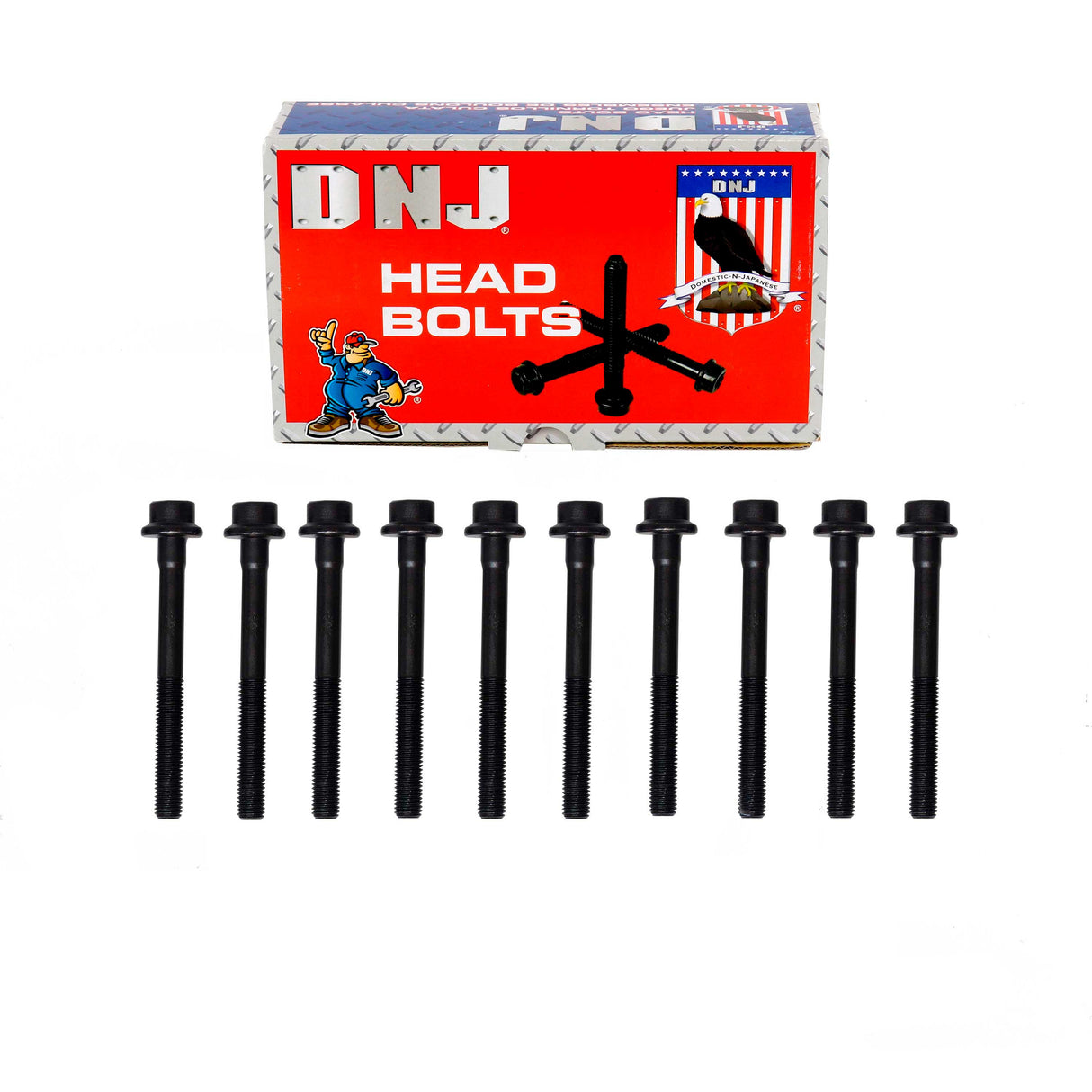 DNJ HBK4363 Cylinder Head Bolt Set ‚ Cylinder Head Bolt Fiat Jeep 124 Spider 500 500L 500X Renegade Eam