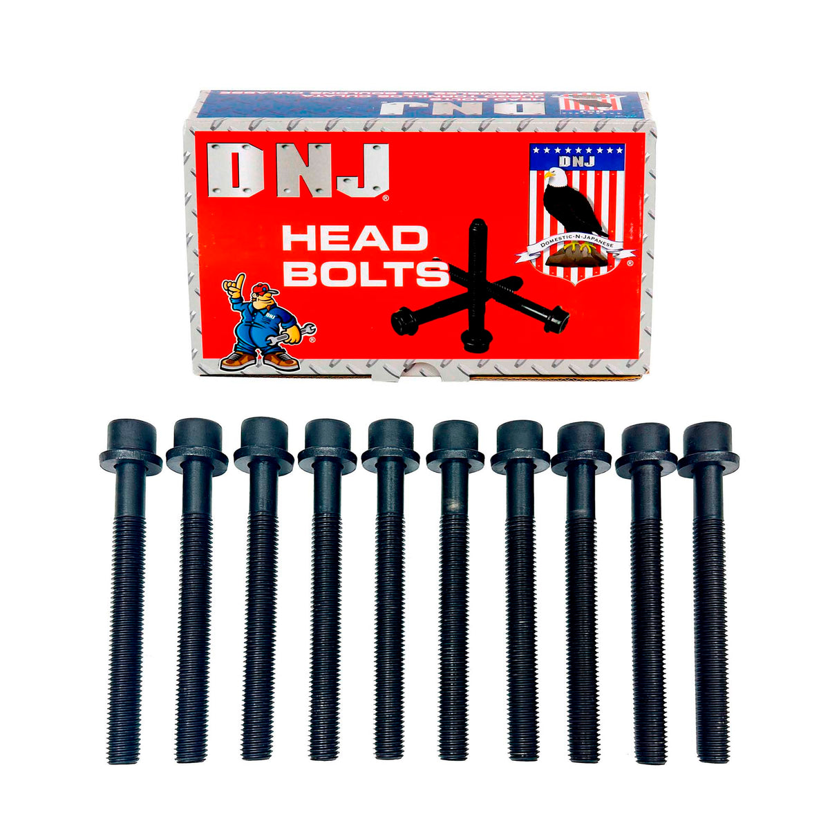 dnj cylinder head bolt set 1996-2004 volkswagen passat,jetta,passat l4 1.9l hbk4368