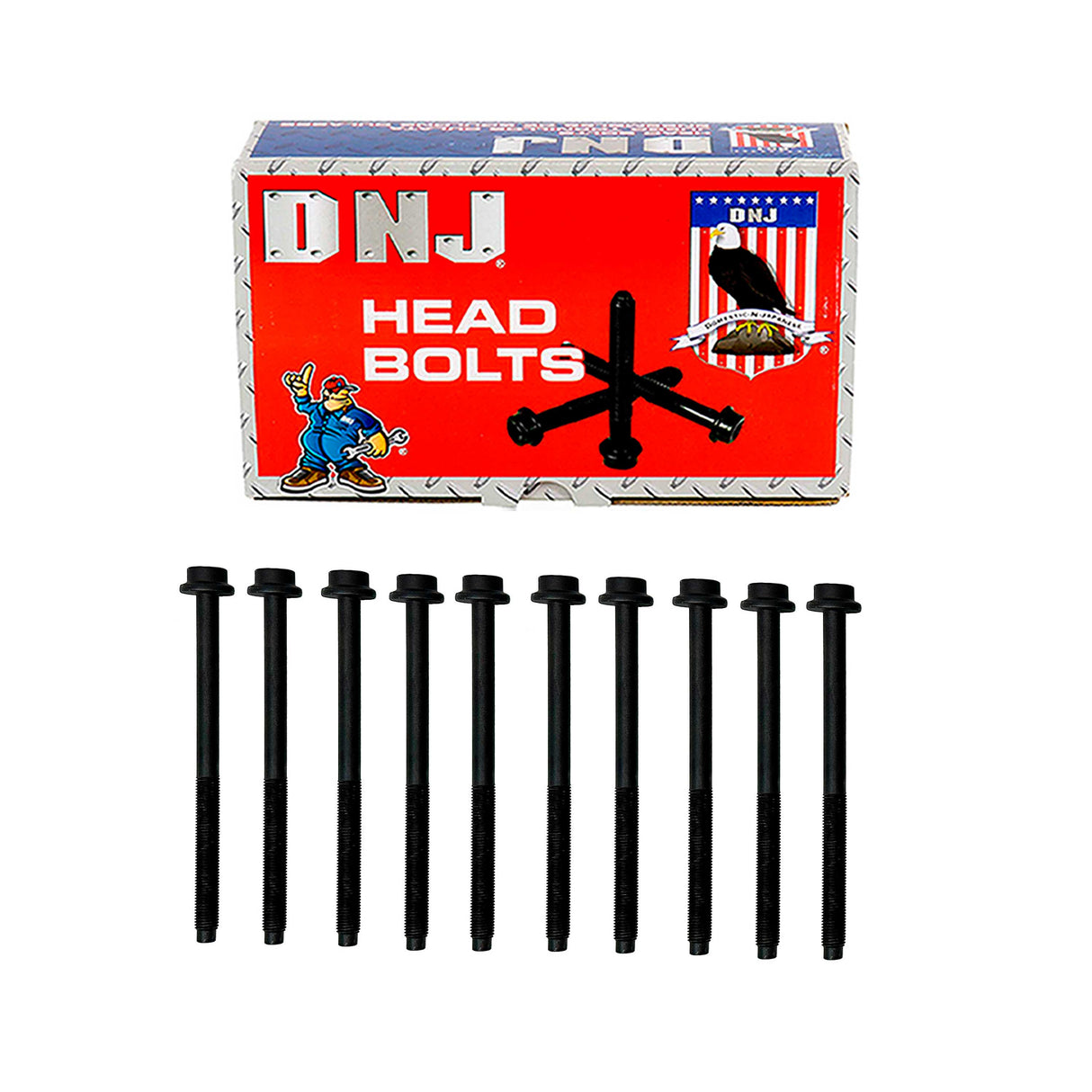 DNJ HBK4536 Cylinder Head Bolt Set ‚ Cylinder Head Bolt Ford Lincoln Bronco Bronco Sport Corsair Ecosport Edge Escape Explorer Focus Maverick Nautilus Ranger Transit Connect