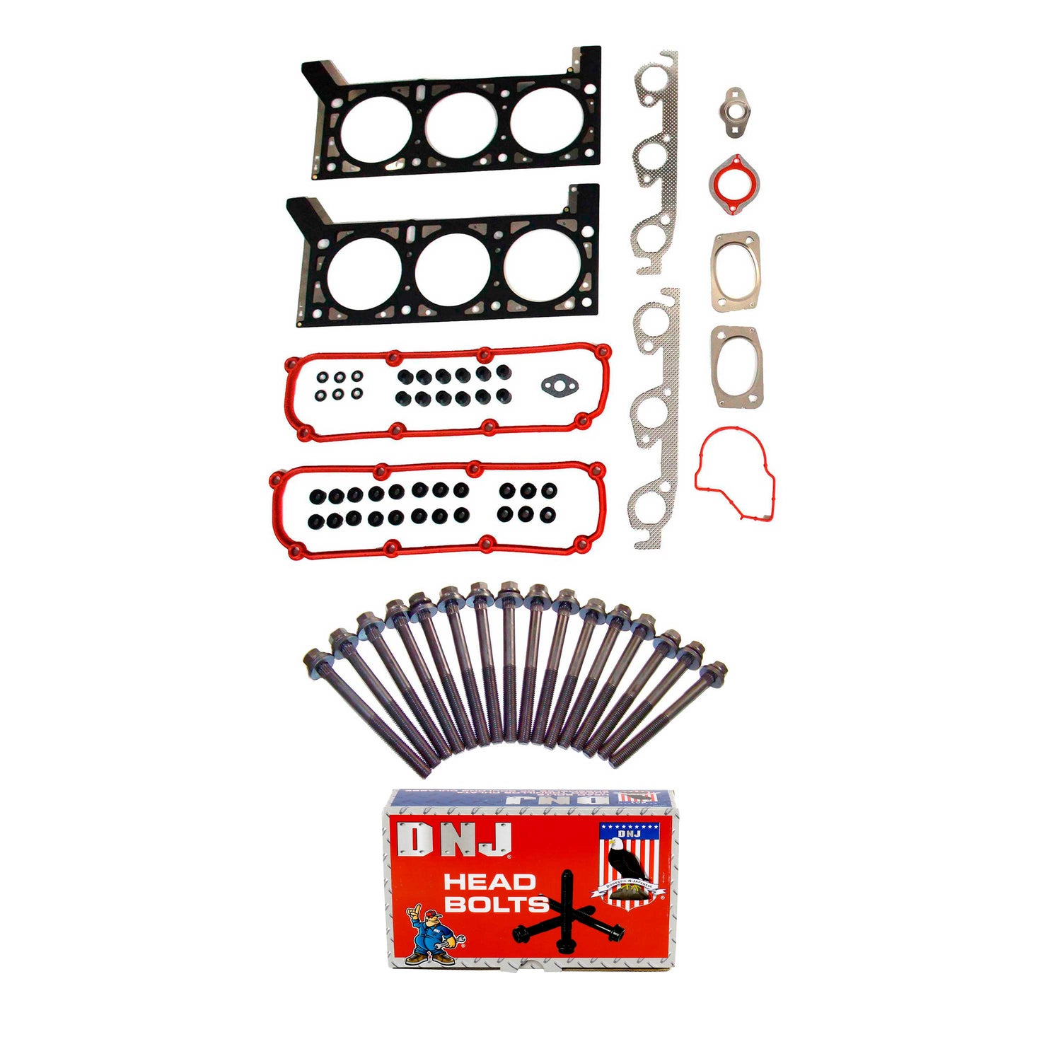 Cylinder Head Gasket set with Head Bolt Kit 2004-2010 Chrysler,Dodge,Volkswagen 3.8L