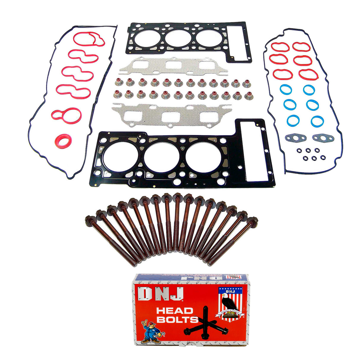 Cylinder Head Gasket set with Head Bolt Kit 2001-2010 Chrysler,Dodge 2.7L