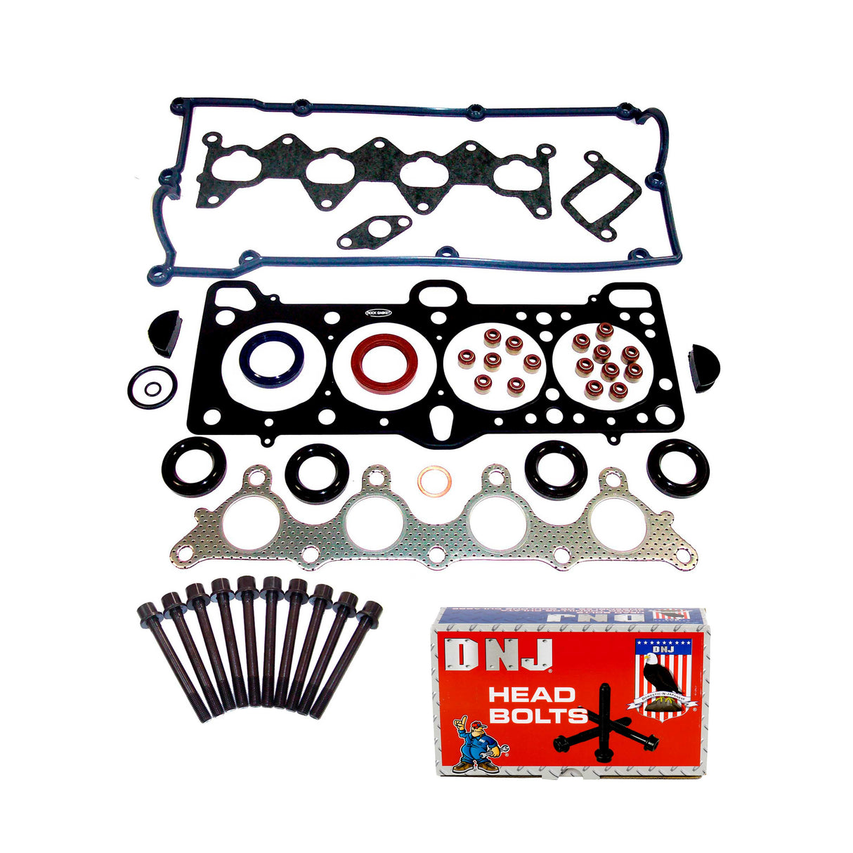 Cylinder Head Gasket set with Head Bolt Kit 2001-2005 Hyundai 1.6L