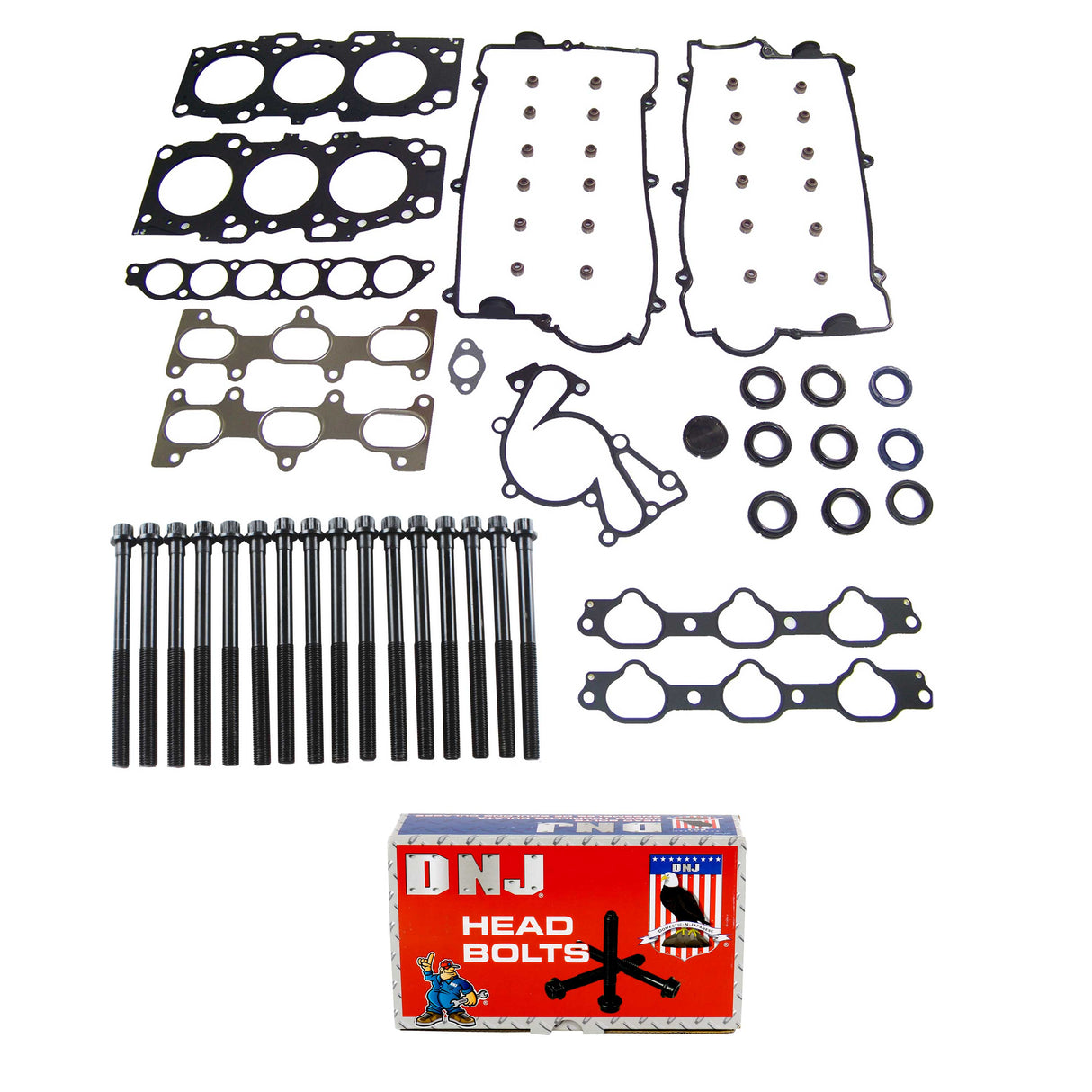 Cylinder Head Gasket set with Head Bolt Kit 1999-2001 Hyundai,Kia 2.5L