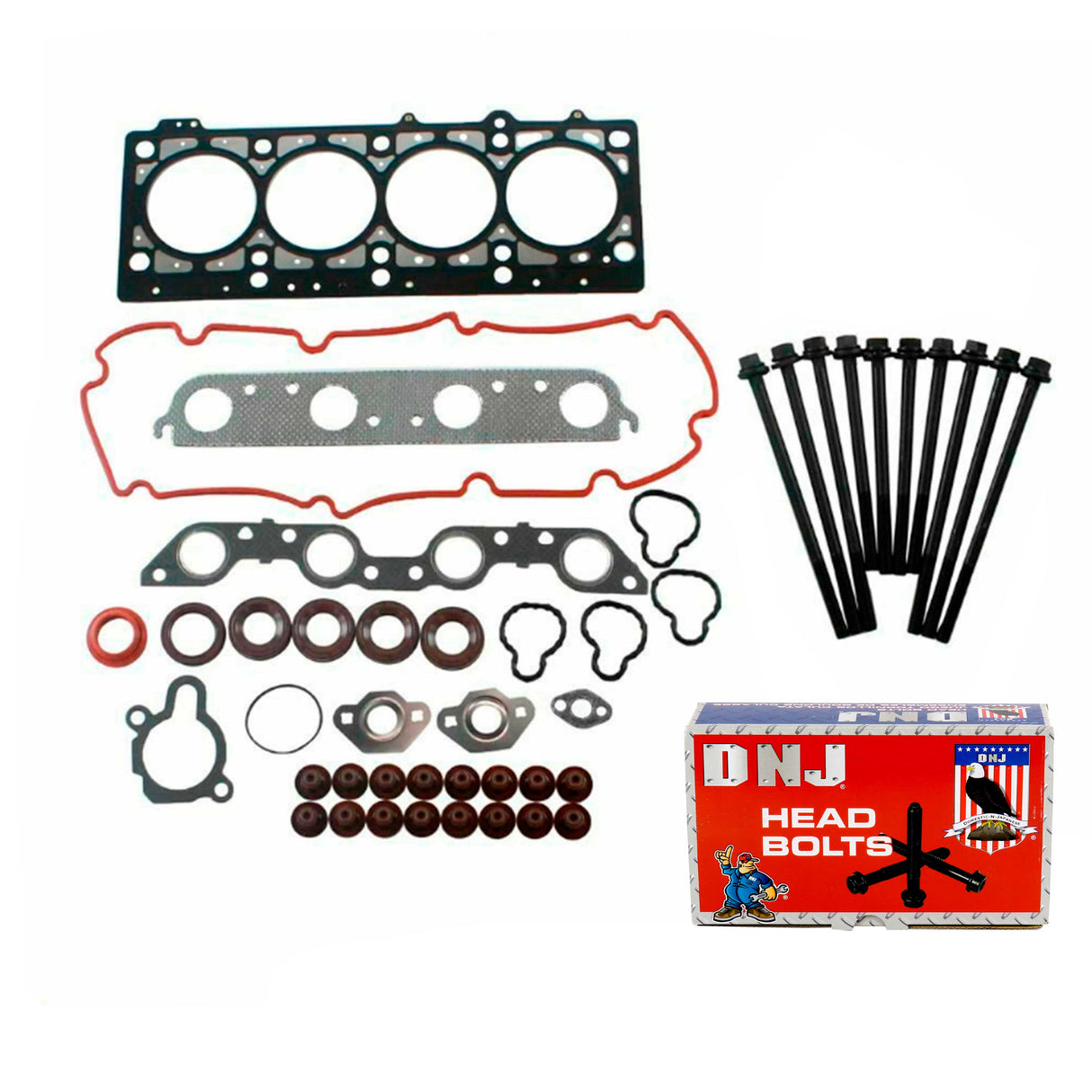 Cylinder Head Gasket set with Head Bolt Kit 2000-2005 Chrysler,Dodge,Plymouth 2.0L
