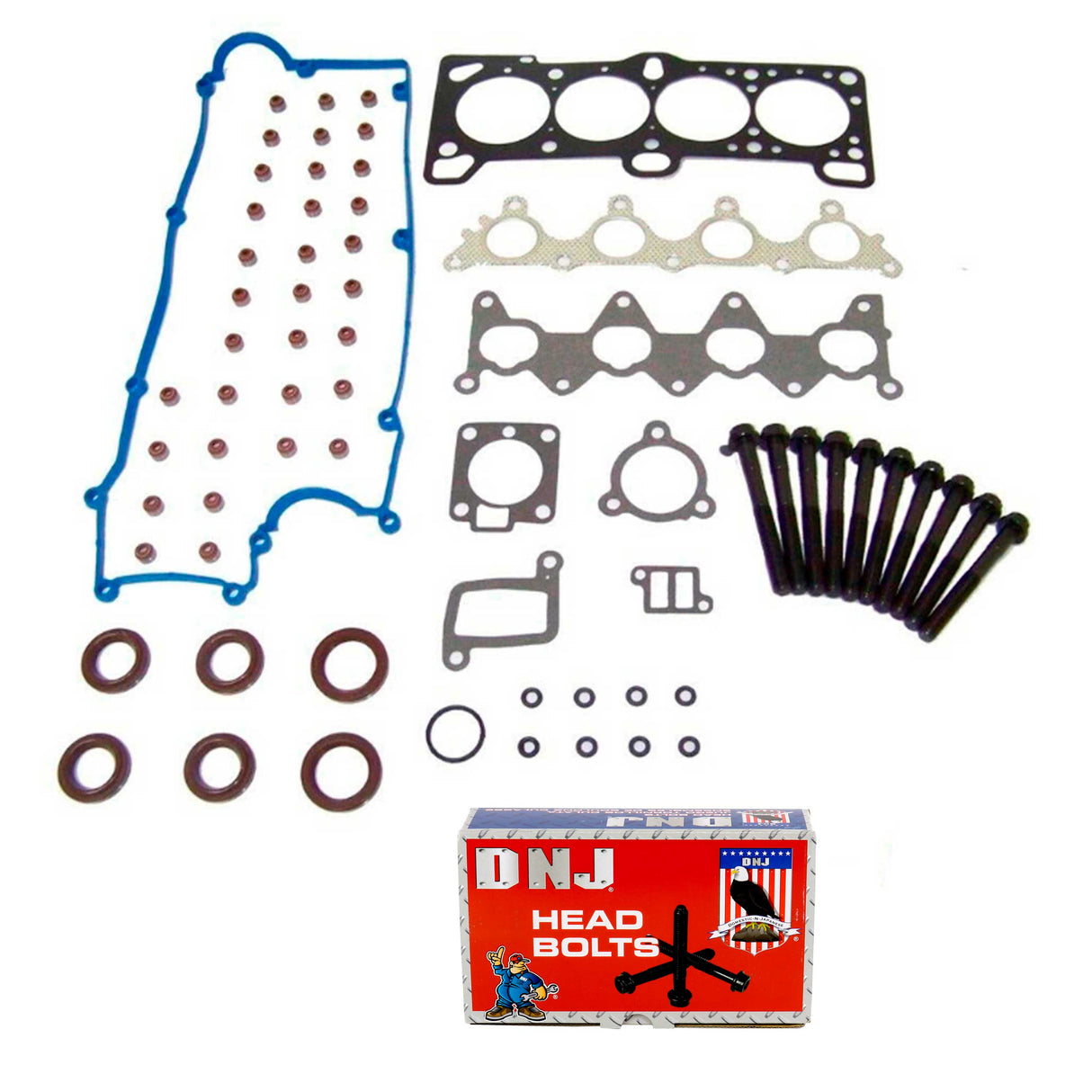 Cylinder Head Gasket set with Head Bolt Kit 2006-2011 Hyundai,Kia 1.6L