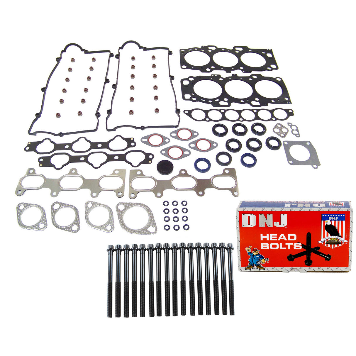 Cylinder Head Gasket set with Head Bolt Kit 2003-2010 Hyundai,Kia 2.7L