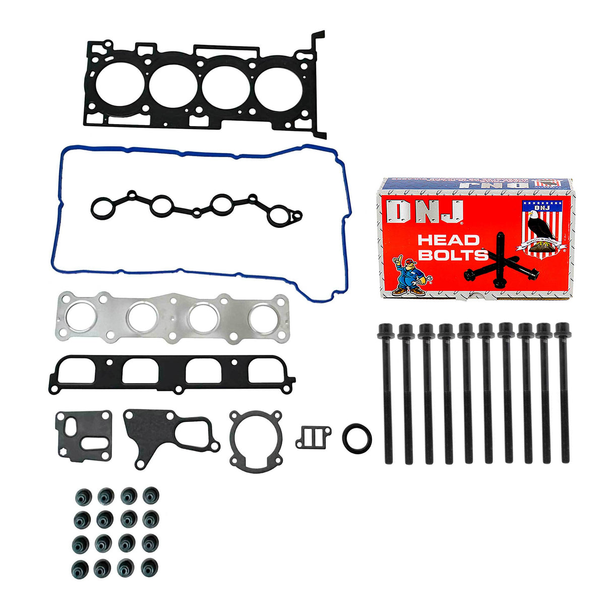 Cylinder Head Gasket set with Head Bolt Kit 2010-2012 Hyundai 2.0L
