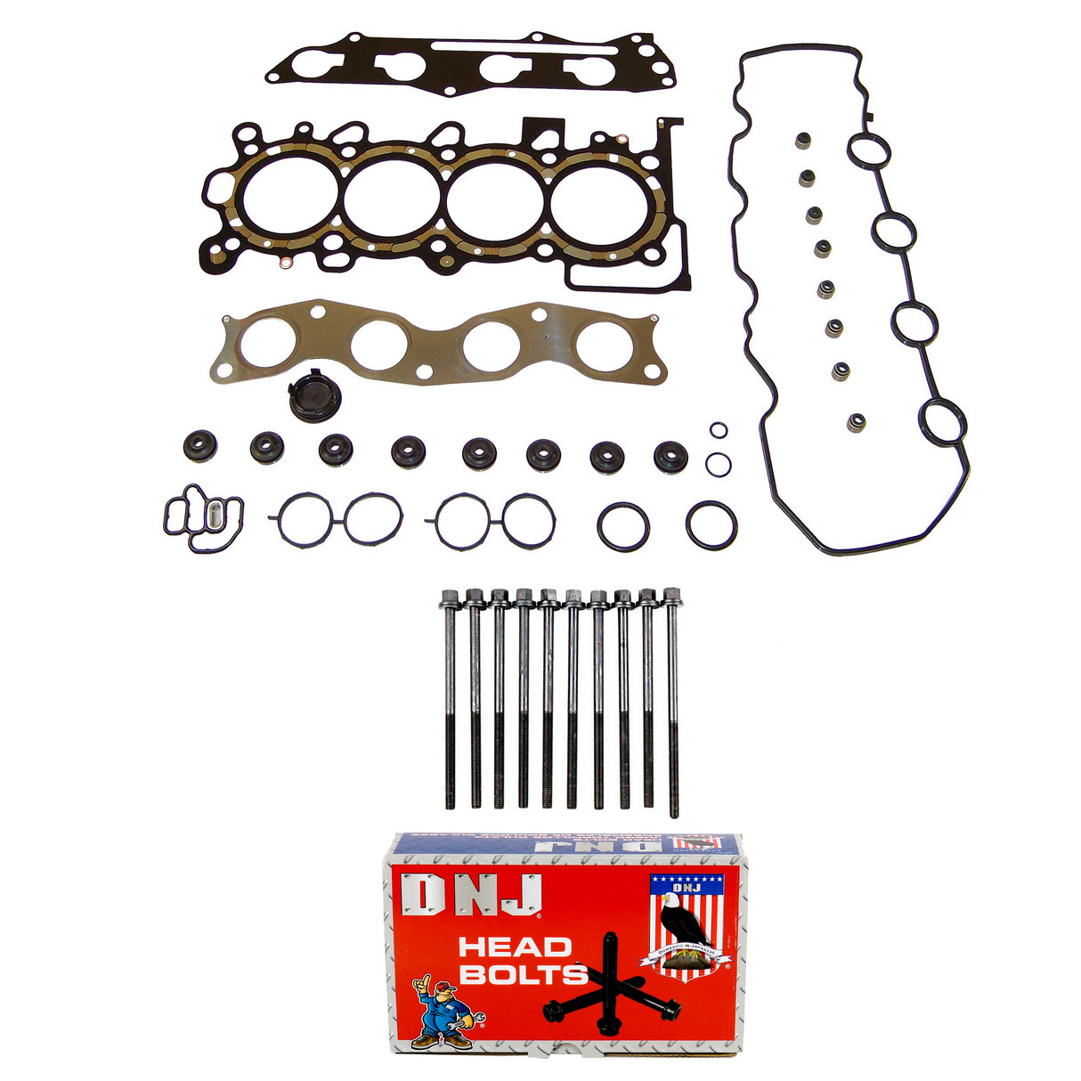 Cylinder Head Gasket set with Head Bolt Kit 2003-2005 Honda 1.3L