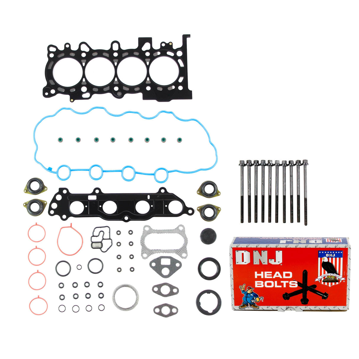 Cylinder Head Gasket set with Head Bolt Kit 2010-2014 Honda 1.3L
