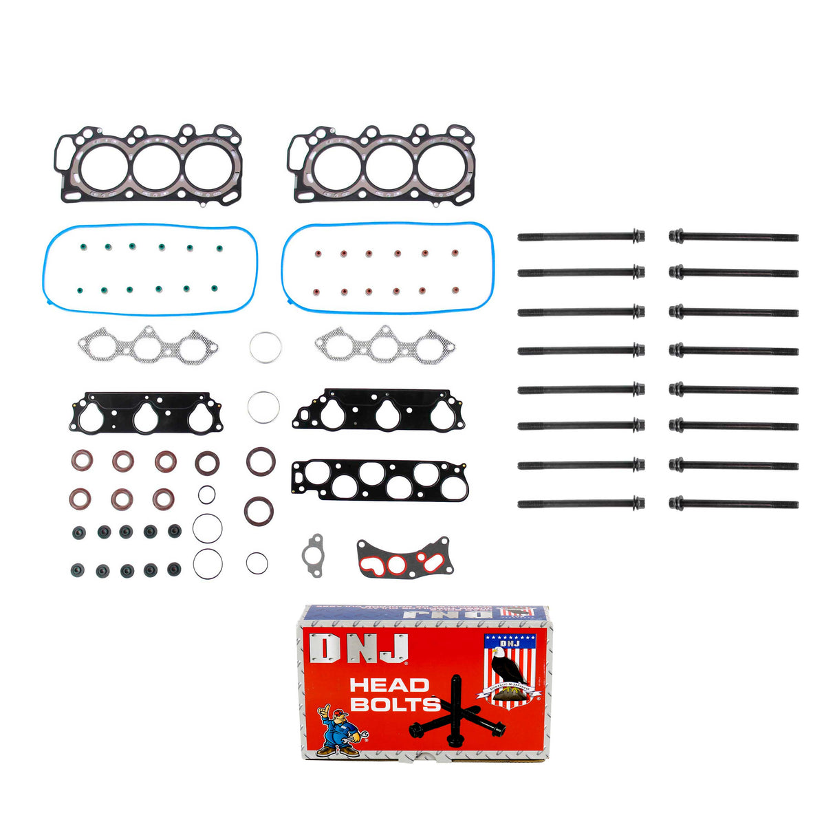 Cylinder Head Gasket set with Head Bolt Kit 1997-2002 Acura,Honda 3.0L