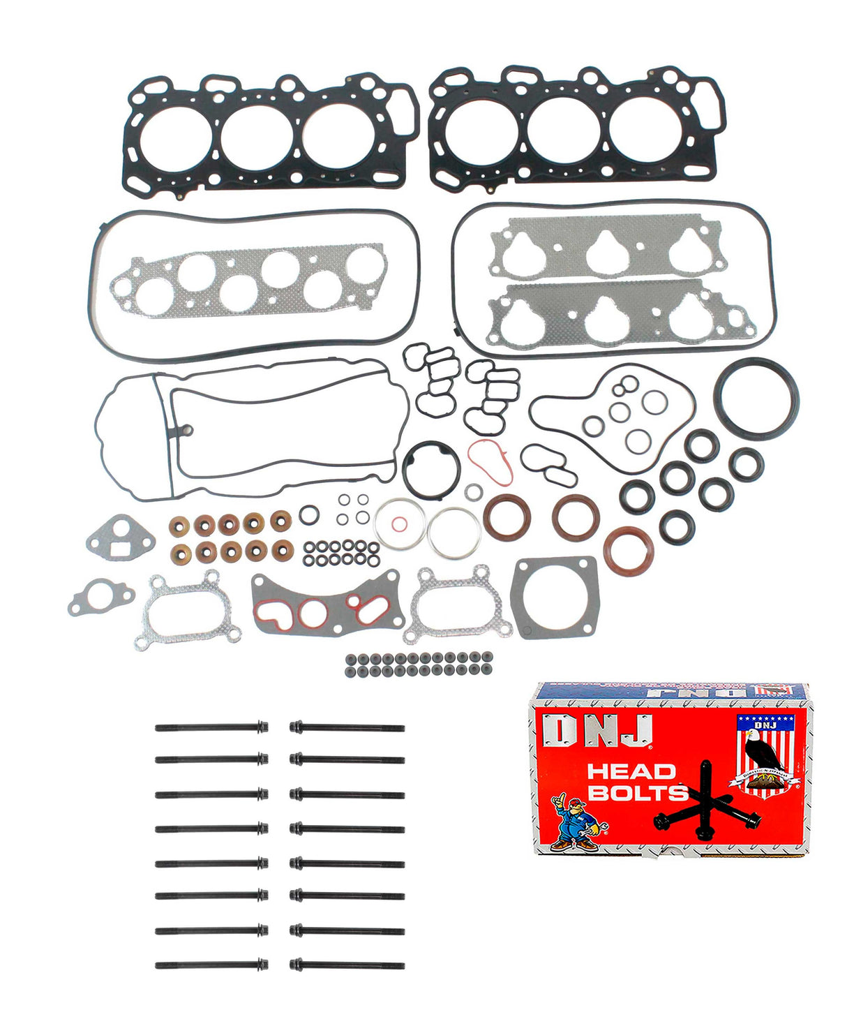 Cylinder Head Gasket set with Head Bolt Kit 2005-2007 Honda 3.0L