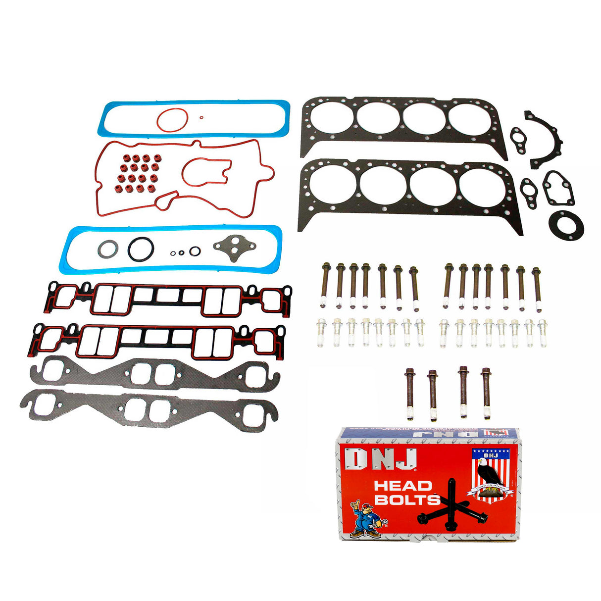 Cylinder Head Gasket set with Head Bolt Kit 1996-2002 AM General,Cadillac,Chevrolet,GMC 5.7L