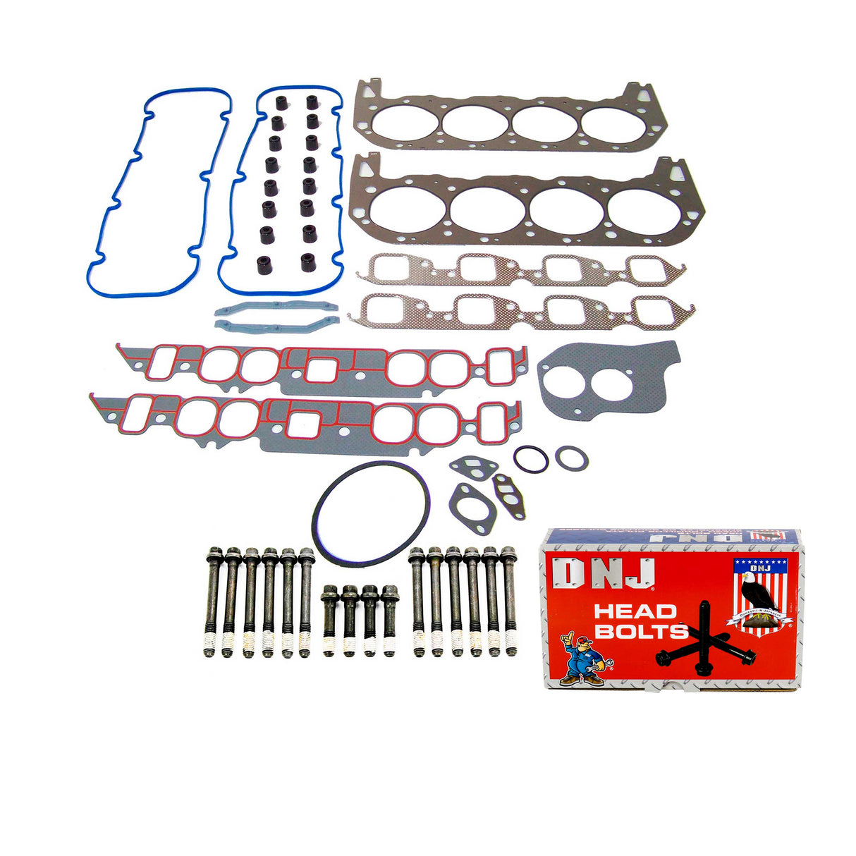 Cylinder Head Gasket set with Head Bolt Kit 1991-1995 Chevrolet,GMC 7.4L