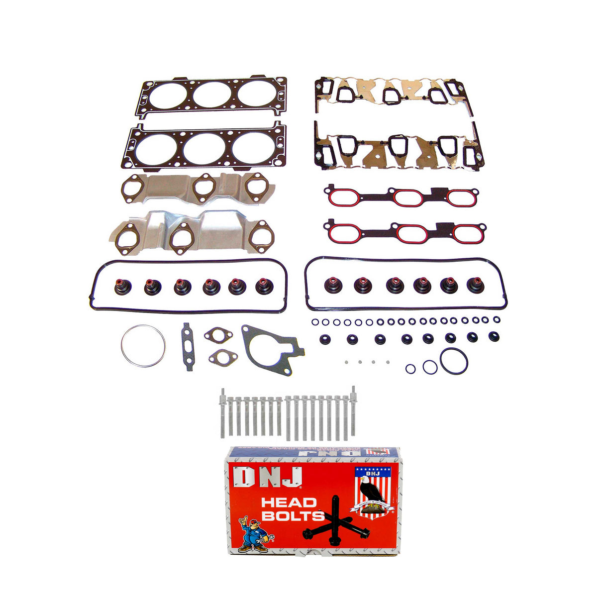Cylinder Head Gasket set with Head Bolt Kit 2004-2005 Buick,Chevrolet,Oldsmobile,Pontiac 3.4L