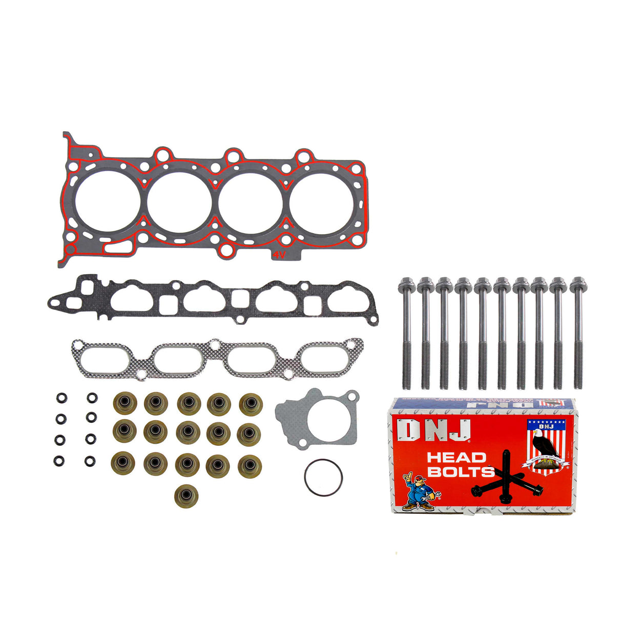 Cylinder Head Gasket set with Head Bolt Kit 1991-1998 Saturn 1.9L