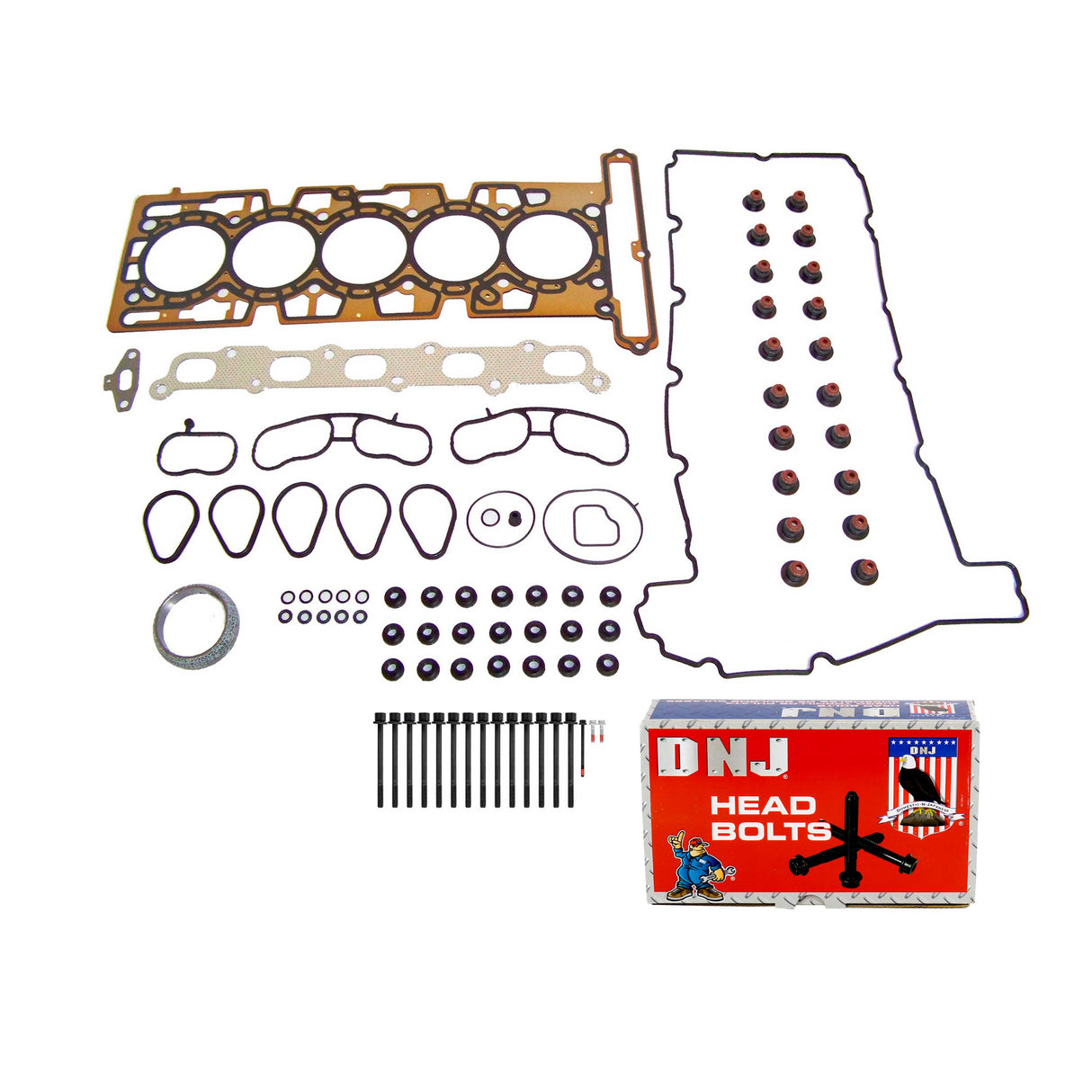 Cylinder Head Gasket set with Head Bolt Kit 2004-2006 Chevrolet,GMC,Hummer 3.5L