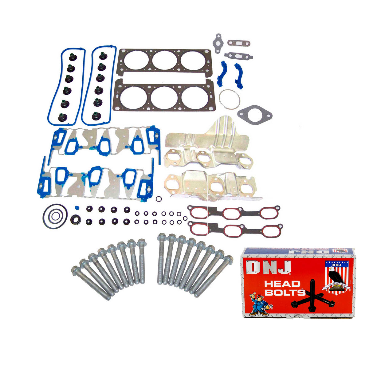 Cylinder Head Gasket set with Head Bolt Kit 2004-2007 Buick,Chevrolet,Pontiac 3.5L