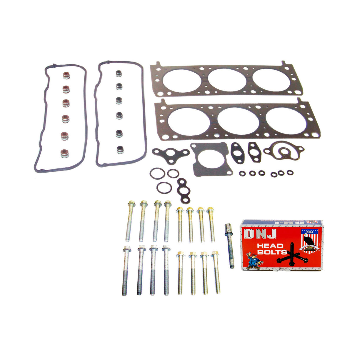 Cylinder Head Gasket set with Head Bolt Kit 1987-1990 Buick,Cadillac,Chevrolet,Oldsmobile,Pontiac 2.8L-3.1L