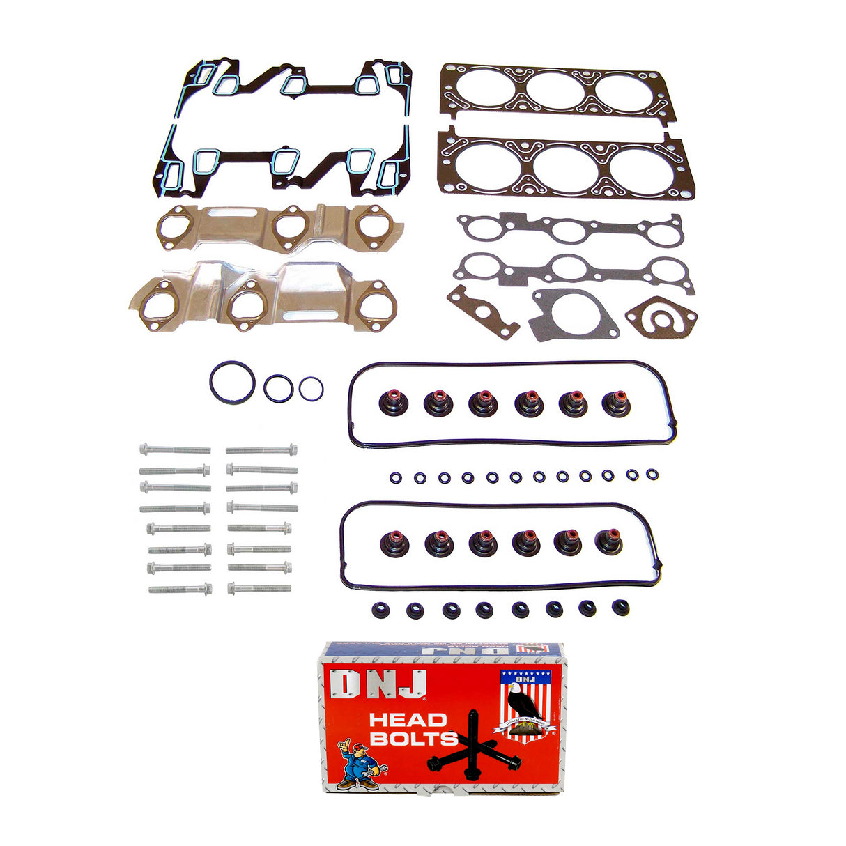 Cylinder Head Gasket set with Head Bolt Kit 1996 Buick,Chevrolet,Oldsmobile,Pontiac 3.1L