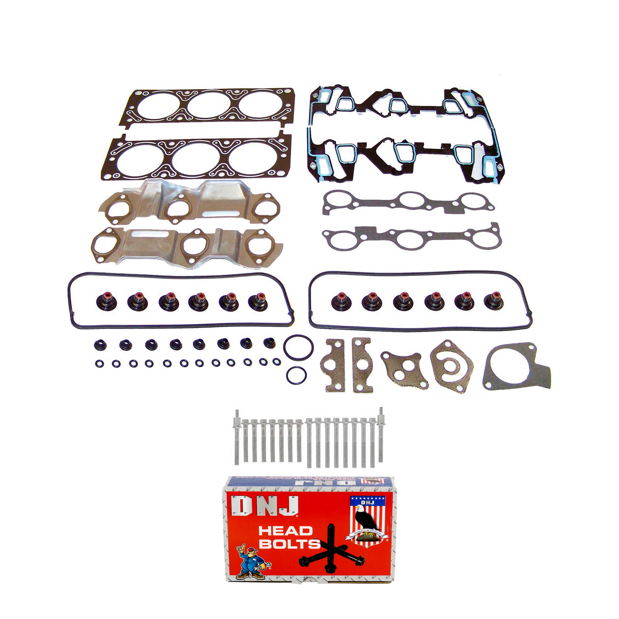 Cylinder Head Gasket set with Head Bolt Kit 1996-1999 Buick,Chevrolet,Oldsmobile,Pontiac 3.1L