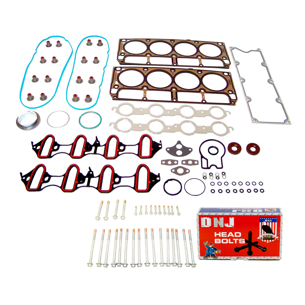 Cylinder Head Gasket set with Head Bolt Kit 2002-2003 Cadillac,Chevrolet,GMC,Isuzu 4.8L-5.3L